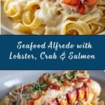 Cajun Seafood Alfredo with Lobster, Crab & Salmon Recipe