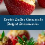 Cookie Butter Cheesecake Stuffed Strawberries Recipe