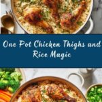 One Pot Chicken Thighs and Rice Recipe