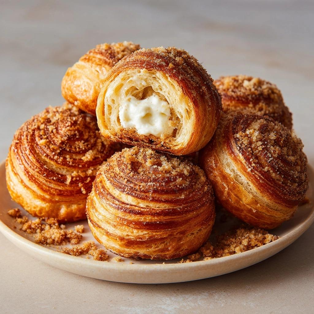 Cinnamon Cream Cheese Pastry Puffs Recipe - Recipe Image