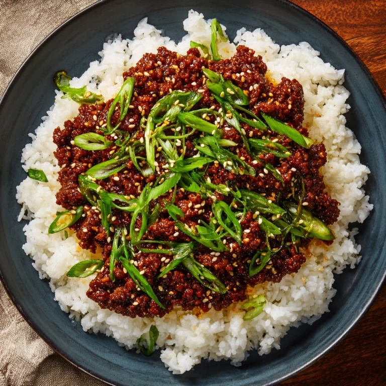 Korean Ground Beef Bowl Recipe