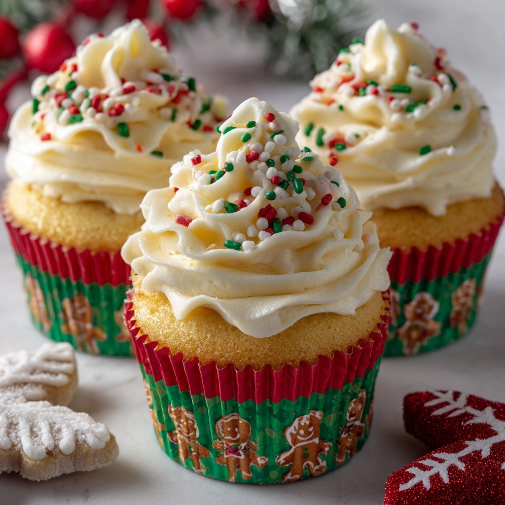 Easy Eggnog Cupcakes Recipe - Recipe Image