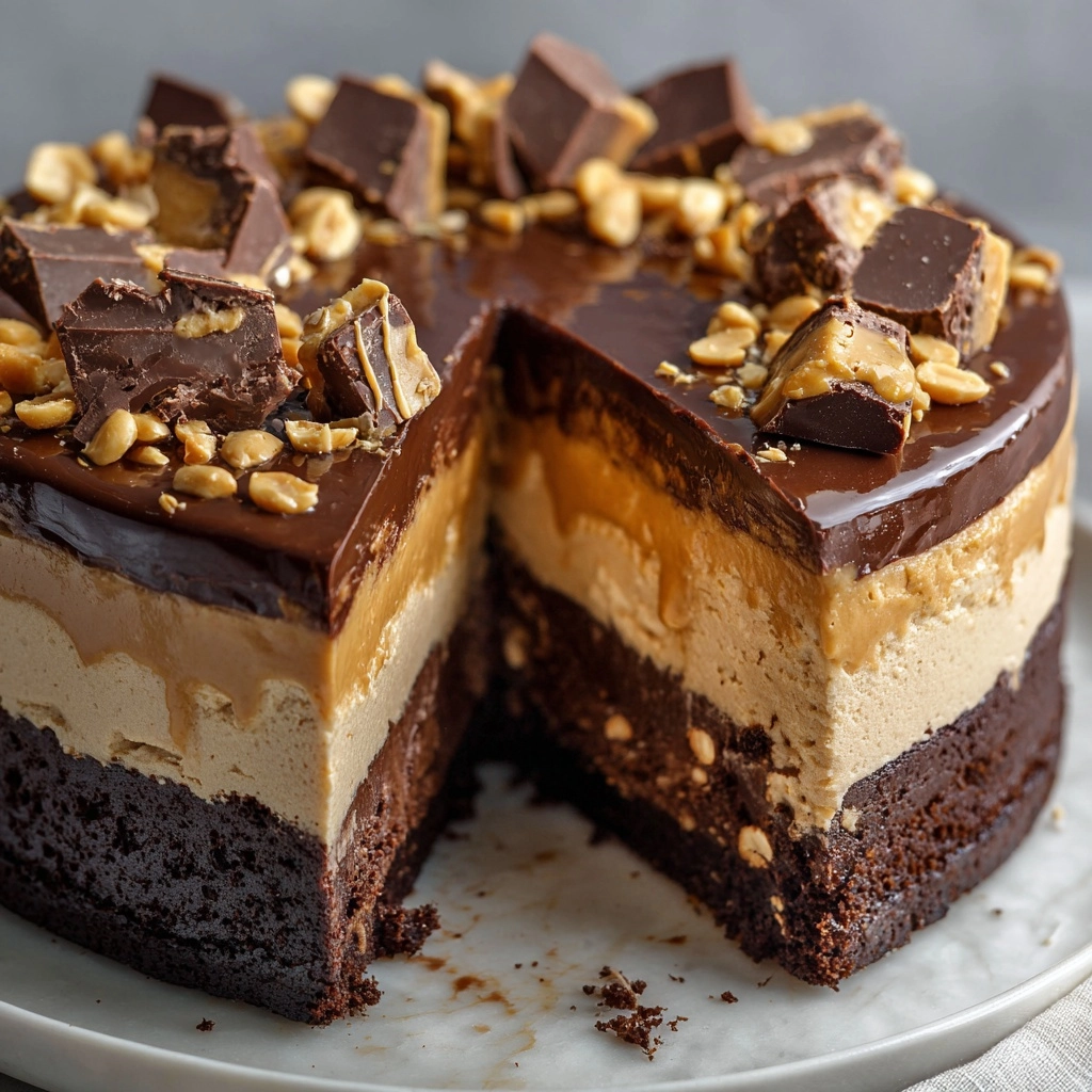 Chocolate Peanut Butter Earthquake Cake Recipe - Recipe Image