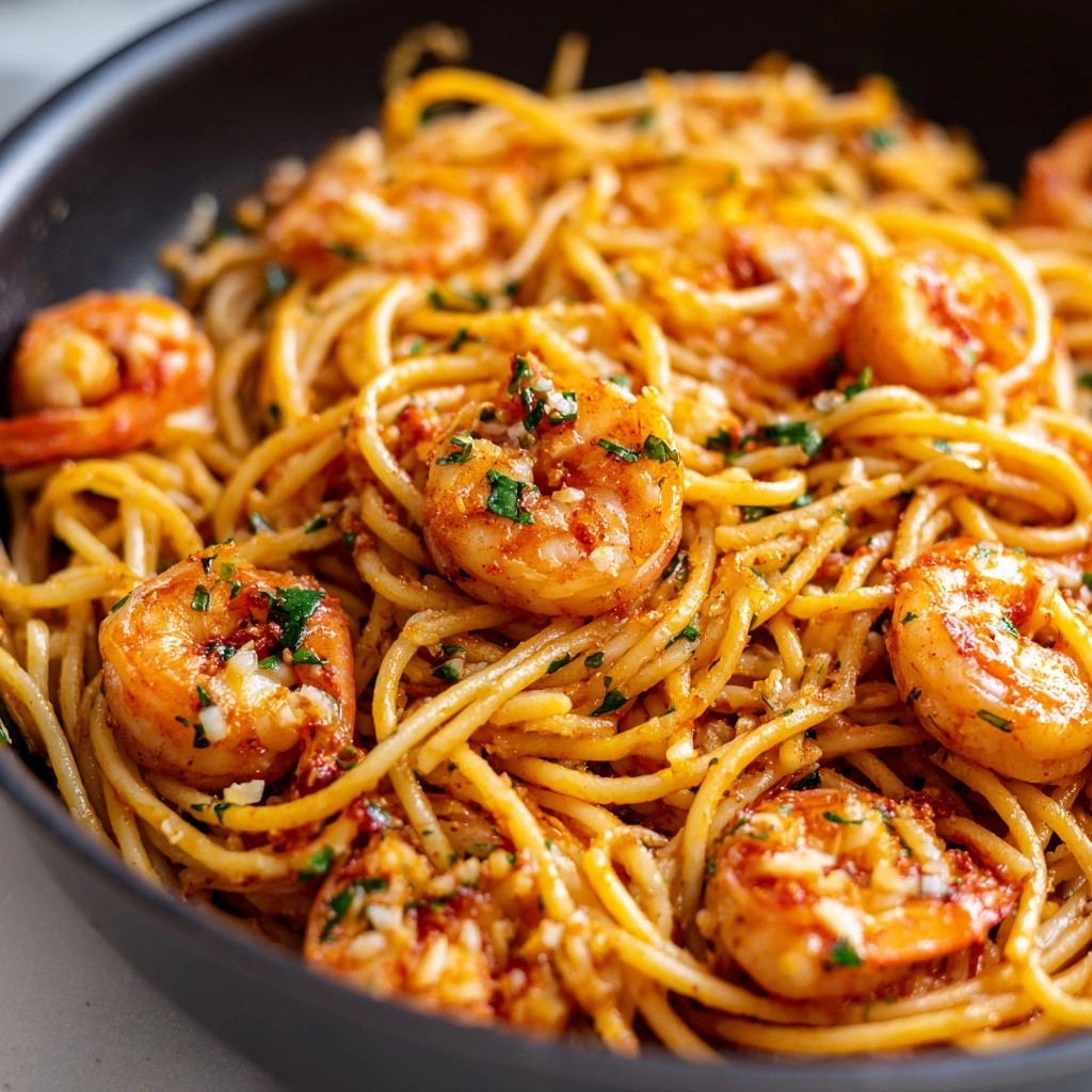 Chili Crisp Shrimp Scampi Recipe - Recipe Image