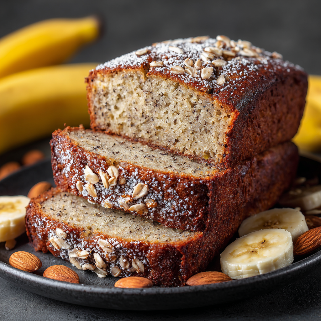 Almond Flour Banana Bread Recipe - Recipe Image