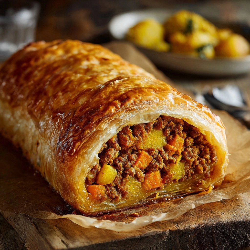 Minced Beef Wellington Recipe - Recipe Image