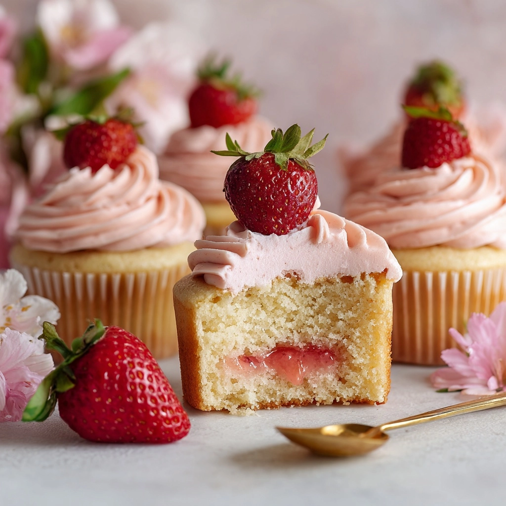 Strawberry Cupcakes Recipe - Recipe Image
