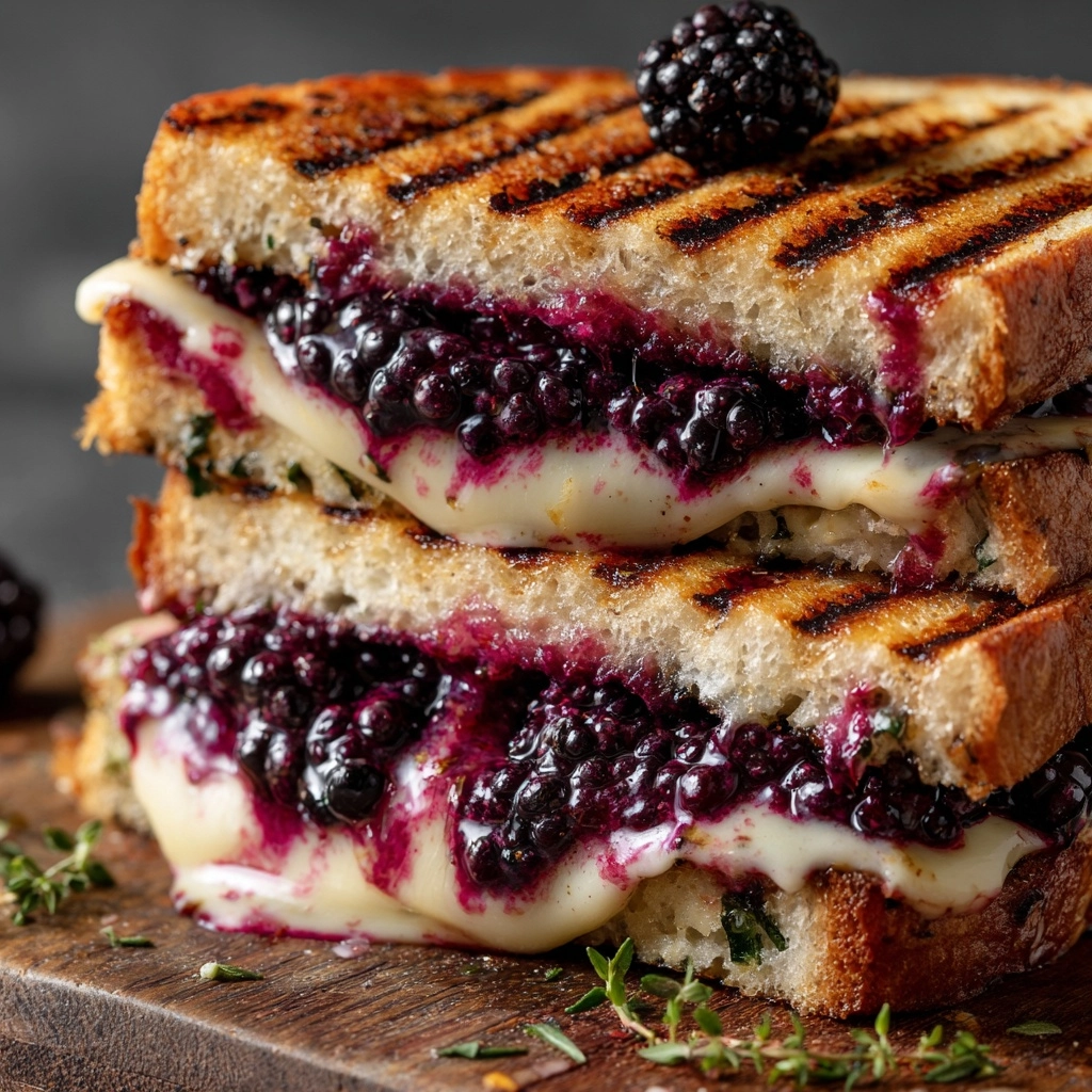 Blackberry Balsamic and Brie Grilled Cheese Recipe - Recipe Image