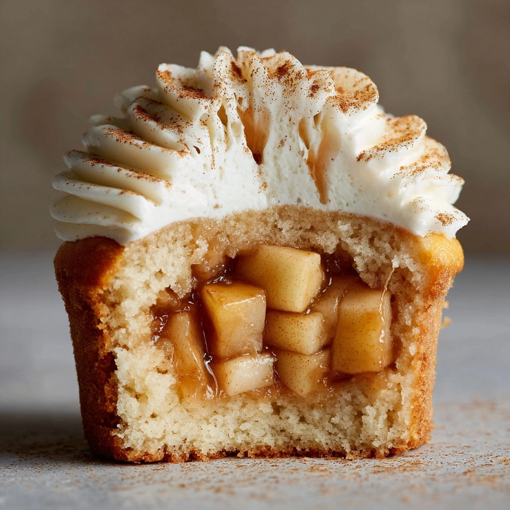 Apple Pie Cupcakes with Cinnamon Frosting Recipe - Recipe Image