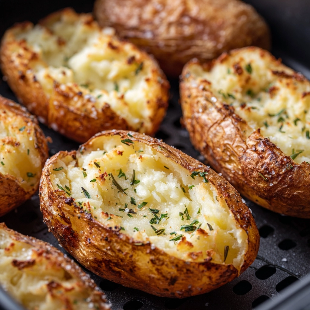 Air Fryer Baked Potatoes Recipe - Recipe Image