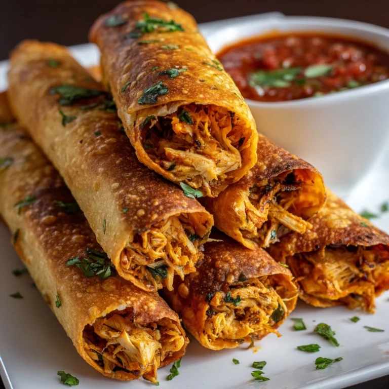 Creamy Baked Chicken Taquitos Recipe
