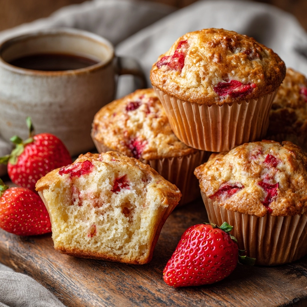 Strawberry Banana Muffins Recipe - Recipe Image