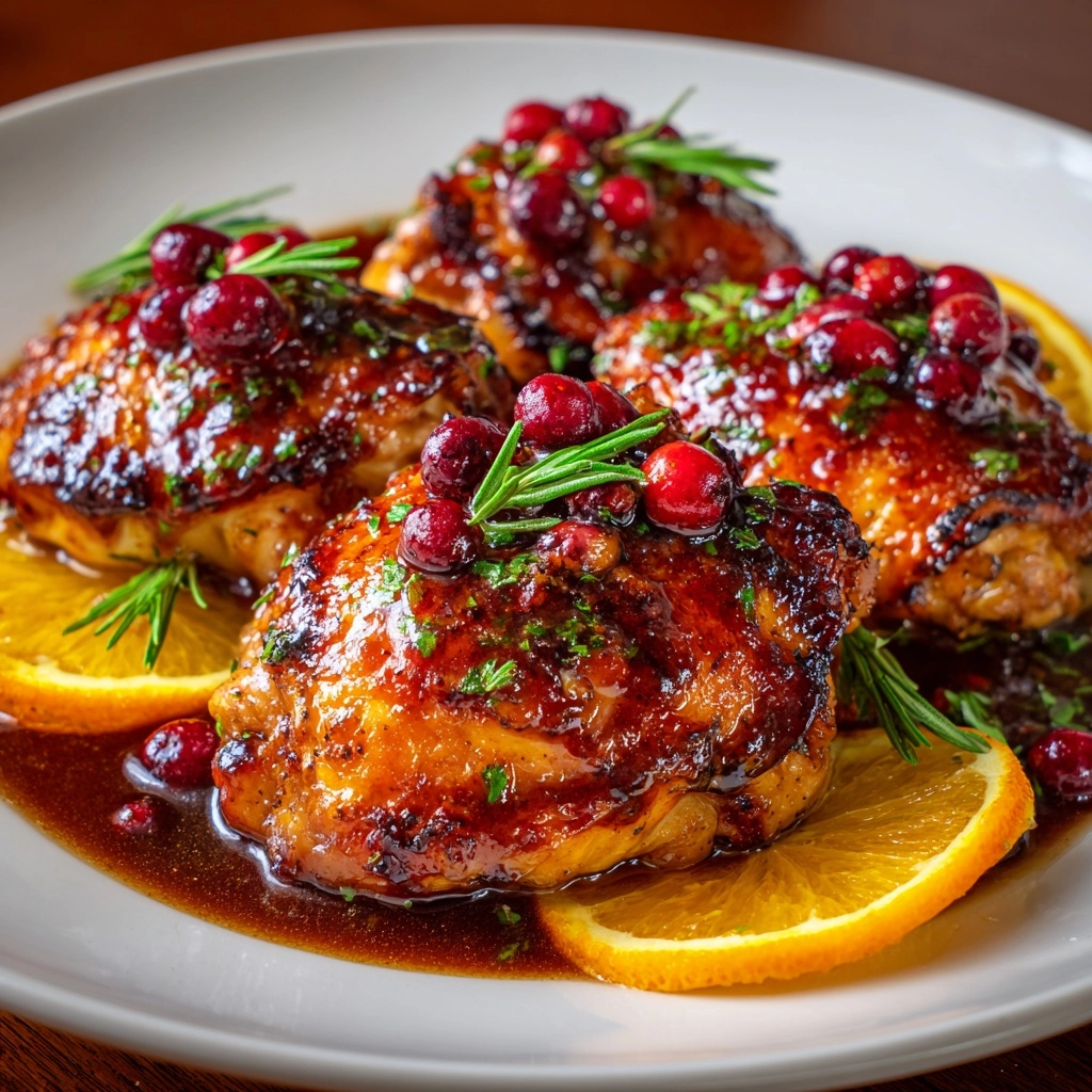 Cranberry Orange Roasted Chicken Recipe - Recipe Image
