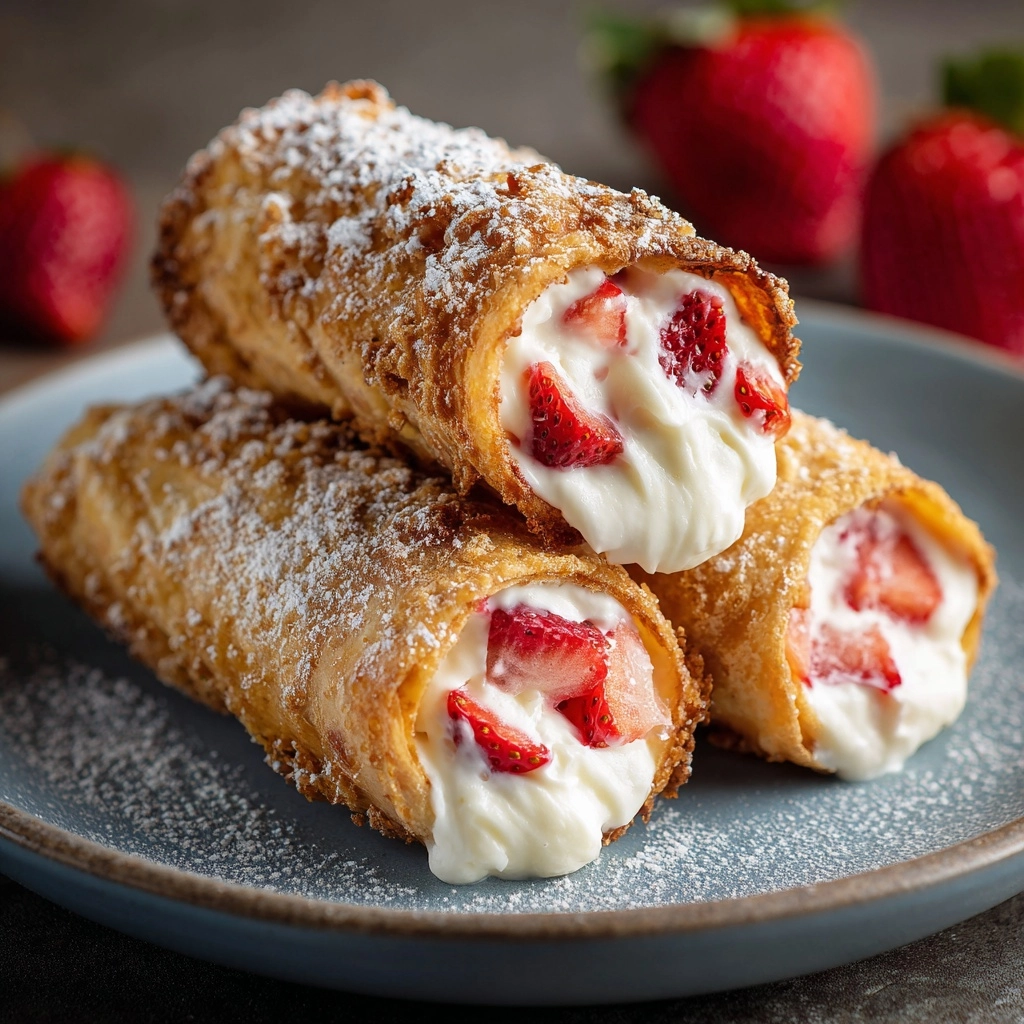 Strawberry Cheesecake Eggroll Bites Recipe - Recipe Image