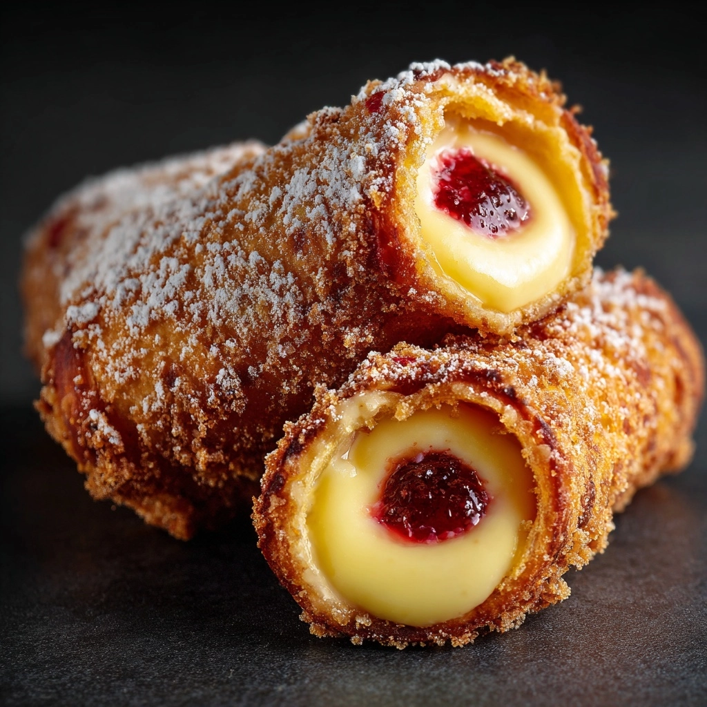 Fried Cheesecake Roll-Ups Recipe - Recipe Image