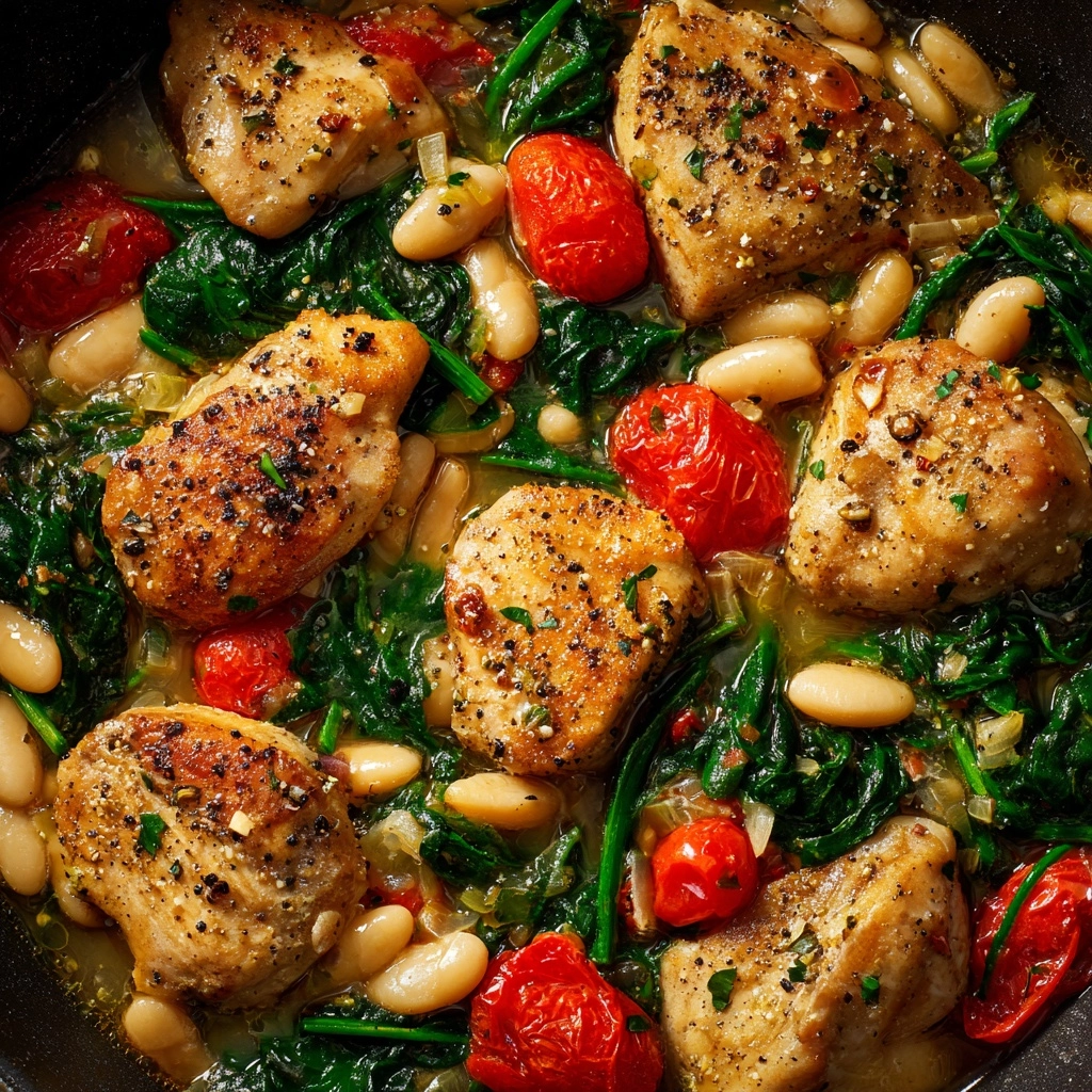 Herbed Chicken with Cannellini Beans Recipe - Recipe Image
