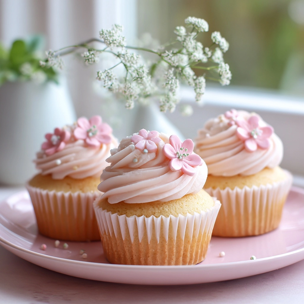 Cherry Blossom Cupcakes Recipe - Recipe Image
