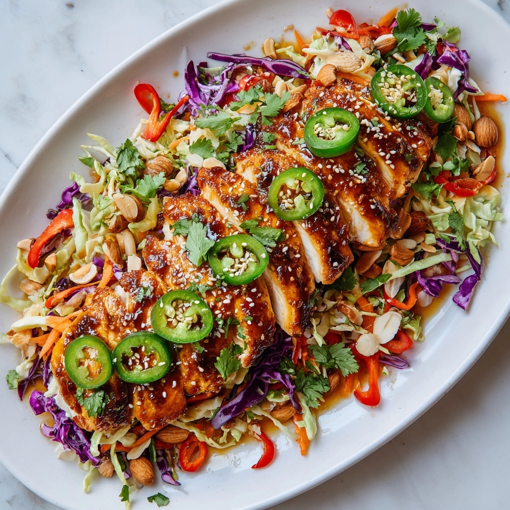 Sesame Chicken Cabbage Crunch Salad Recipe - Recipe Image