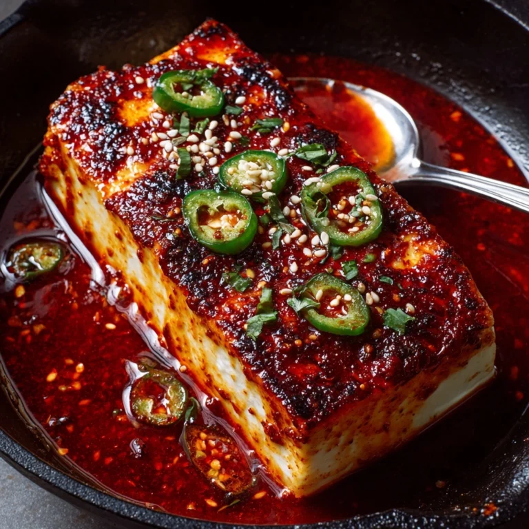 Swicy Baked Feta with Gochujang Honey Glaze Recipe