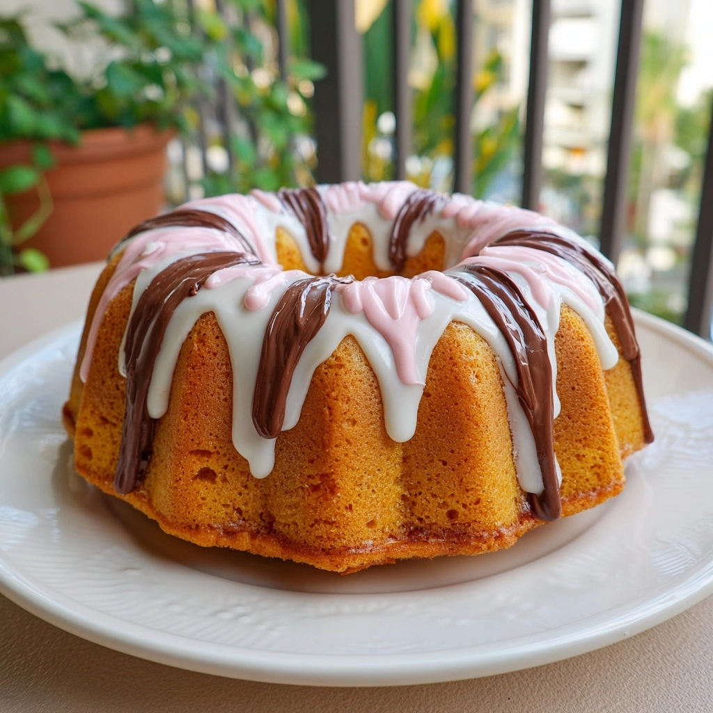 Neapolitan Pound Cake Recipe - Recipe Image