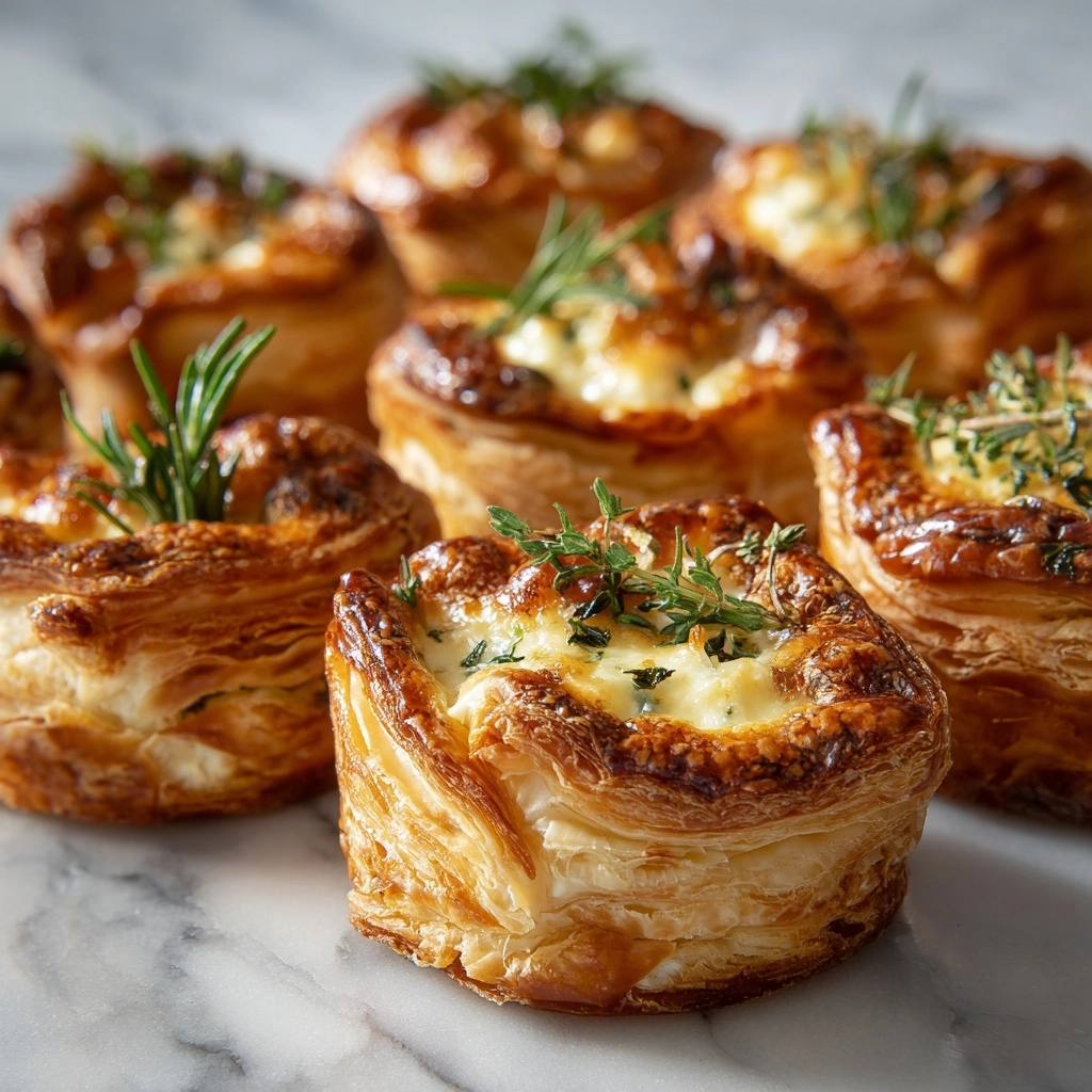 Brie and Jam Puff Pastry Bites Recipe - Recipe Image
