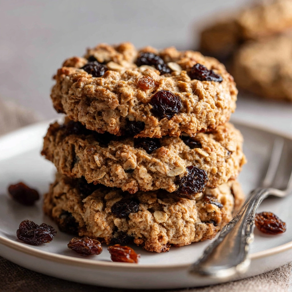 Vegan Oatmeal Raisin Cookies Recipe - Recipe Image