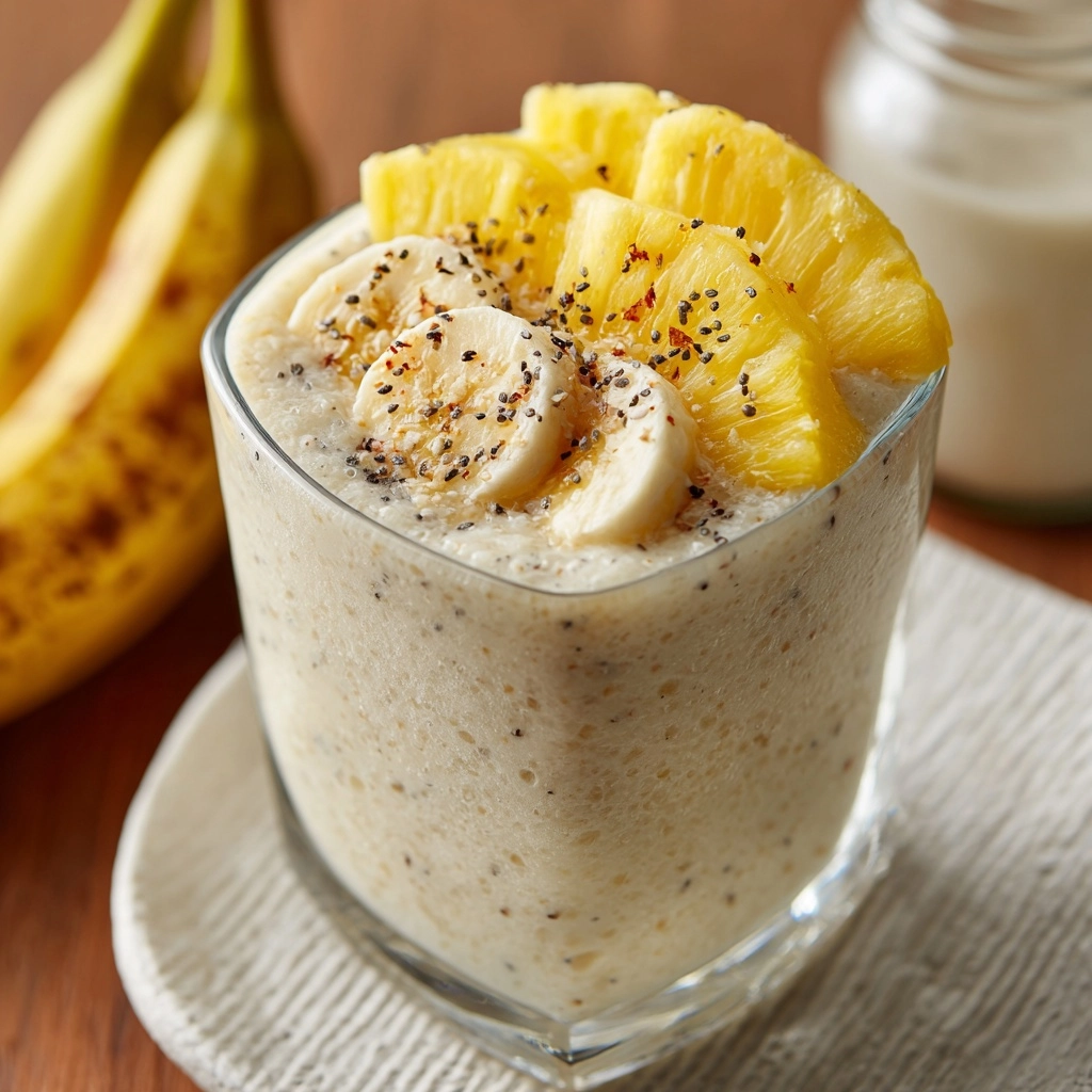 Pineapple and Banana Smoothie Recipe - Recipe Image
