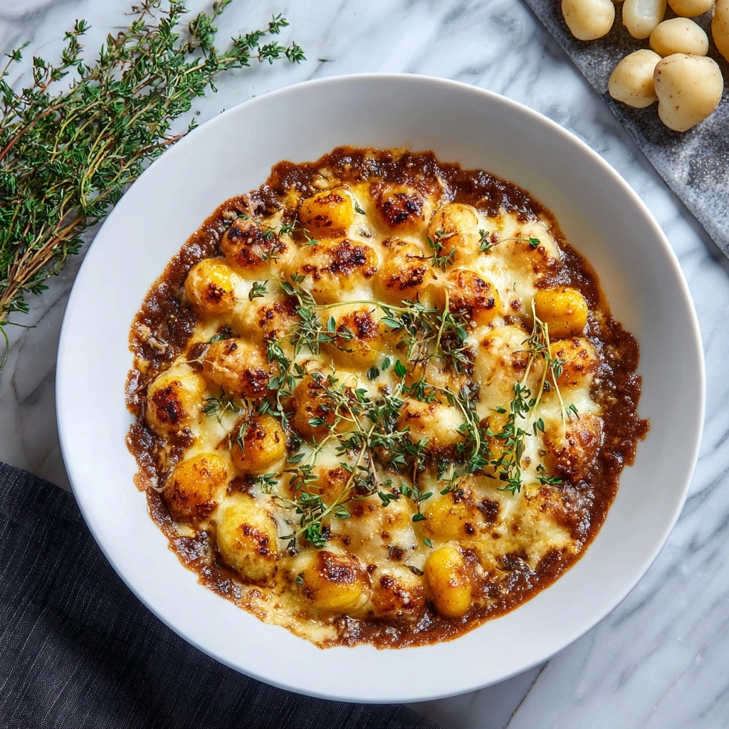 Baked French Onion Gnocchi Recipe - Recipe Image