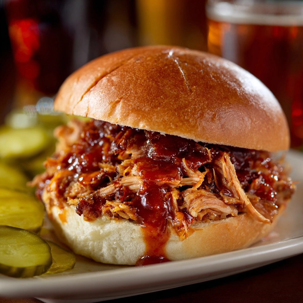 Slow Cooker Hot Honey Chicken Sandwiches Recipe - Recipe Image