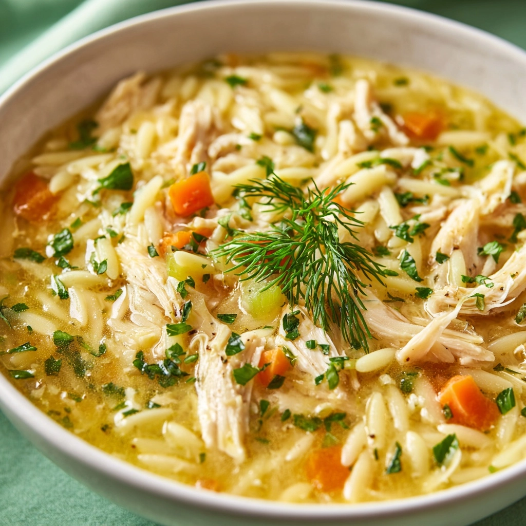 Mediterranean Lemon Chicken Soup Recipe - Recipe Image