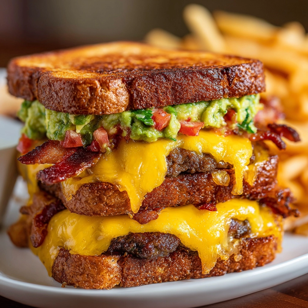 Beef Guacamole Grilled Cheese Sandwich Recipe - Recipe Image