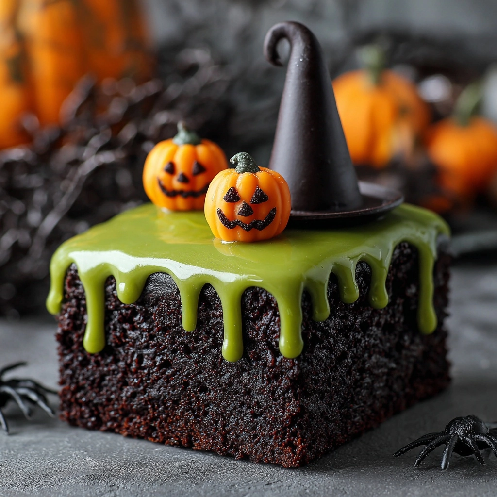 Melting Witch Poke Cake Recipe - Recipe Image