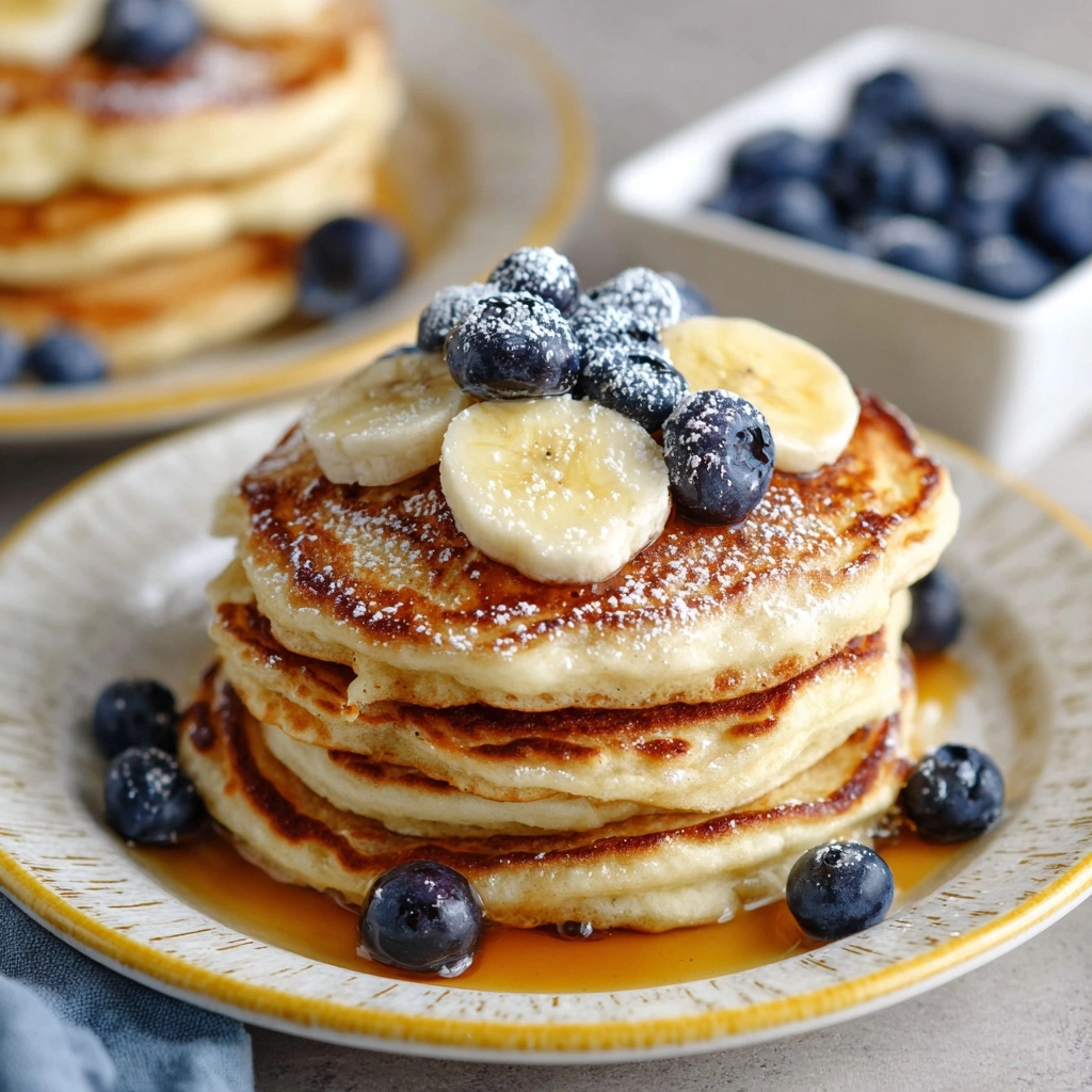 Fluffy Greek Yogurt Pancakes Recipe - Recipe Image