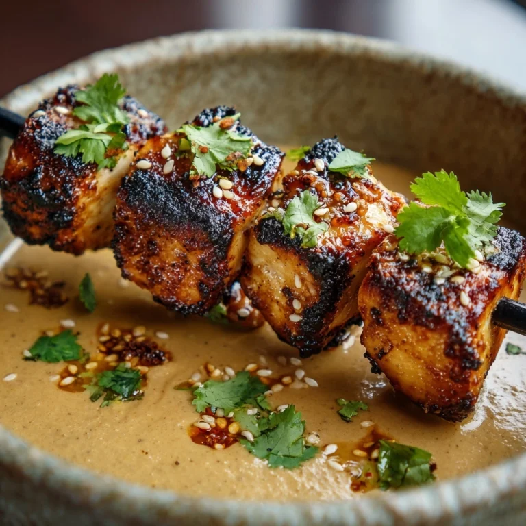 Thai Chicken Satay with Peanut Sauce Recipe