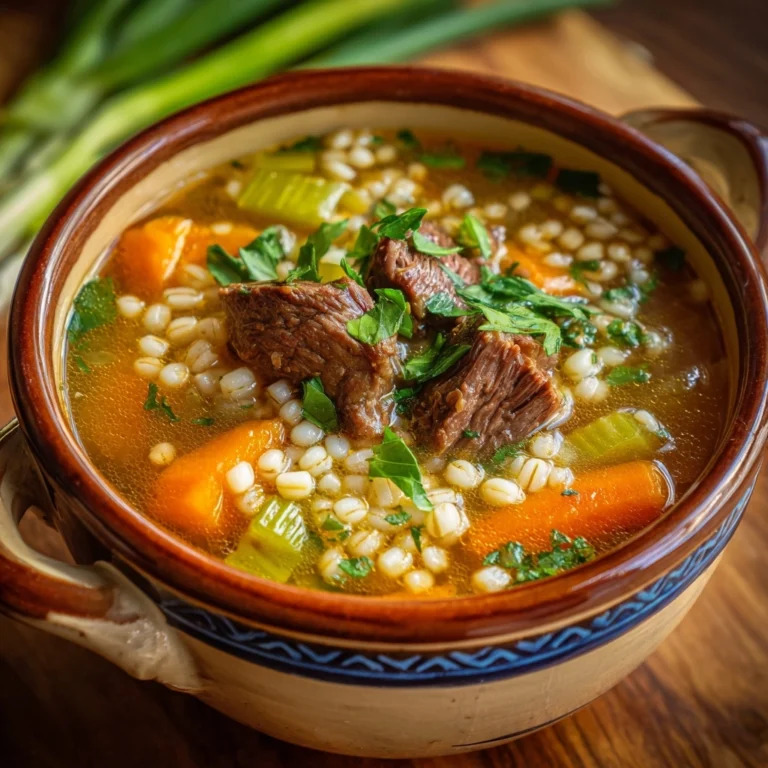 Hearty Beef and Barley Soup Recipe