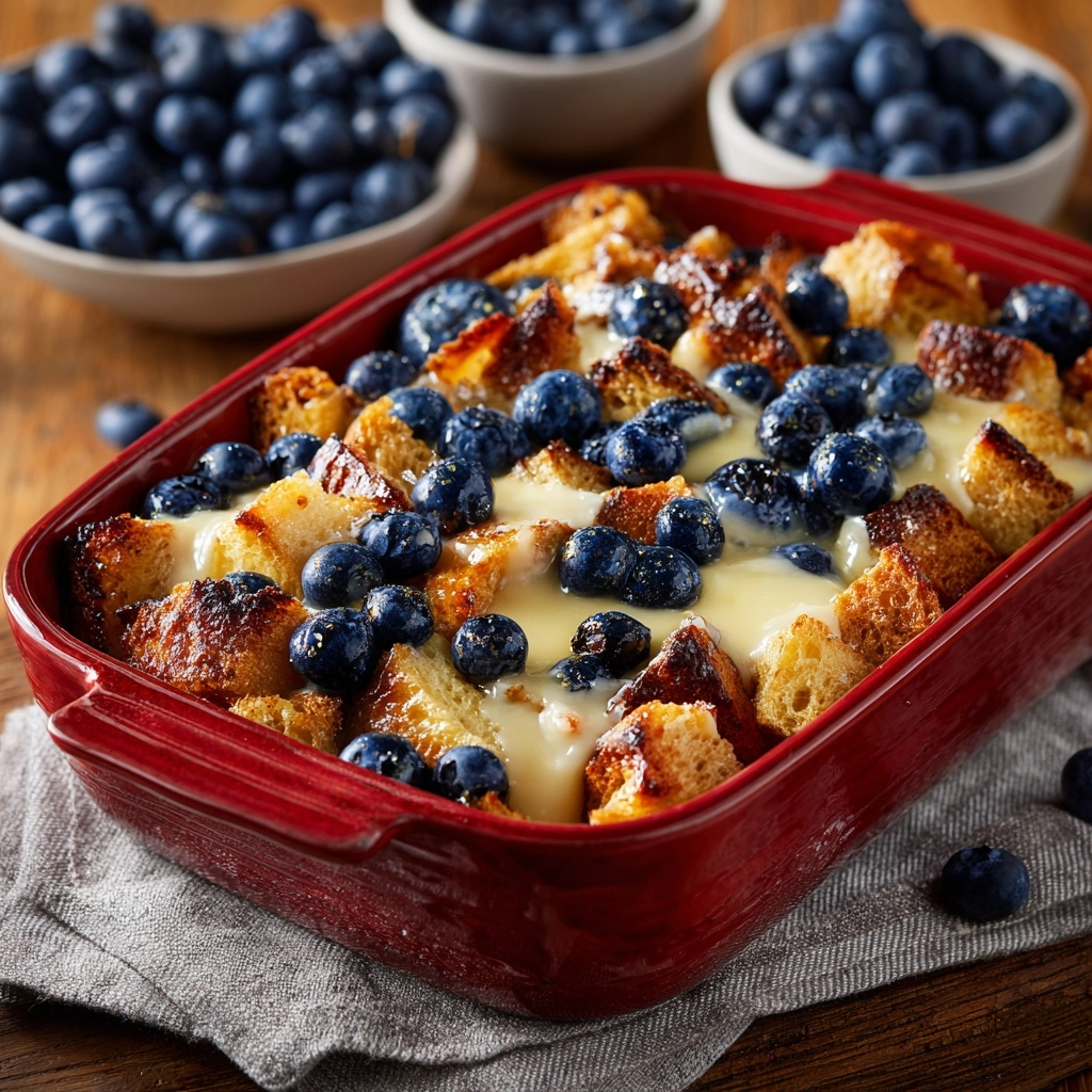 Blueberry French Toast Casserole Delight Recipe - Recipe Image