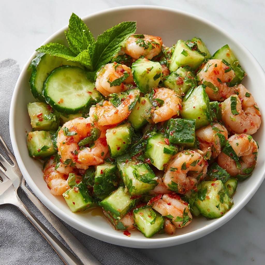 Cucumber Shrimp Salad Recipe - Recipe Image