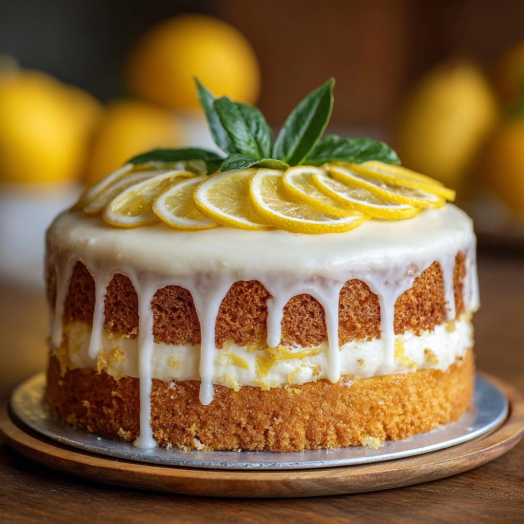 Limoncello Cake with Mascarpone Frosting Recipe - Recipe Image