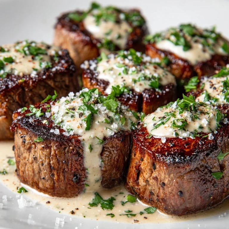 Garlic Butter Steak Bites with Parmesan Cream Sauce Recipe