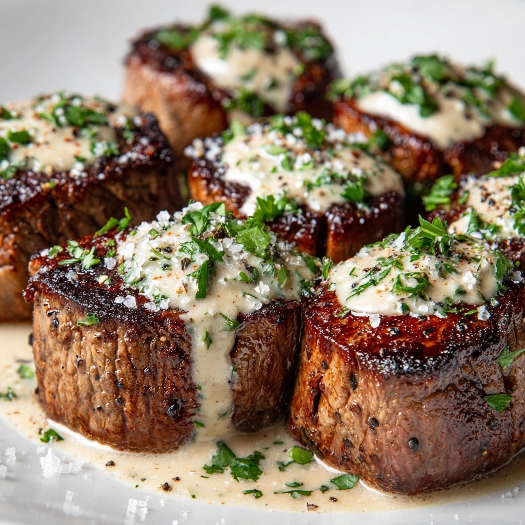 Garlic Butter Steak Bites with Parmesan Cream Sauce Recipe - Recipe Image