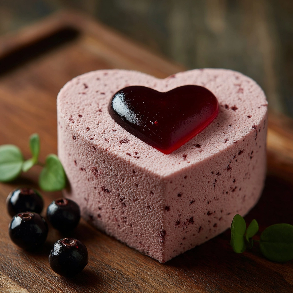 Cranberry Orange Semifreddo Hearts Recipe - Recipe Image