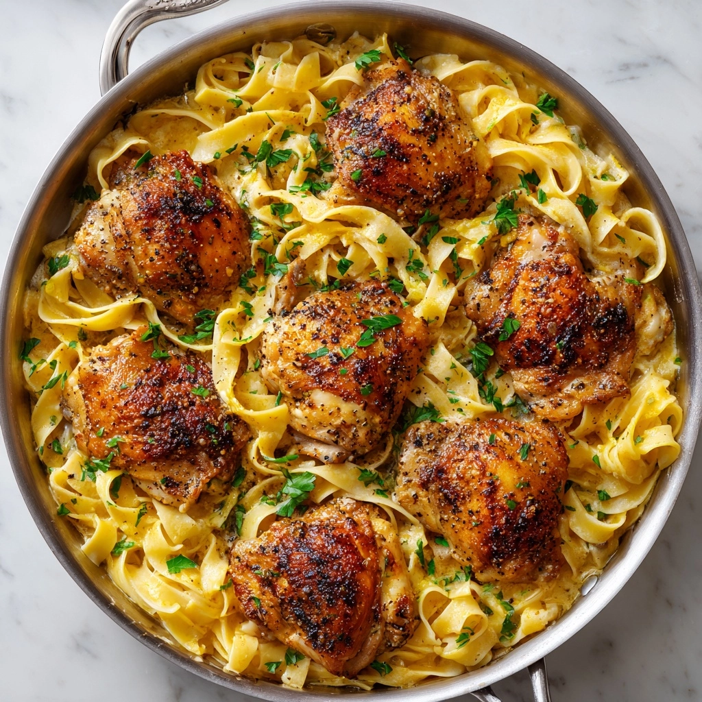 One-Pan Chicken with Buttered Noodles Recipe - Recipe Image