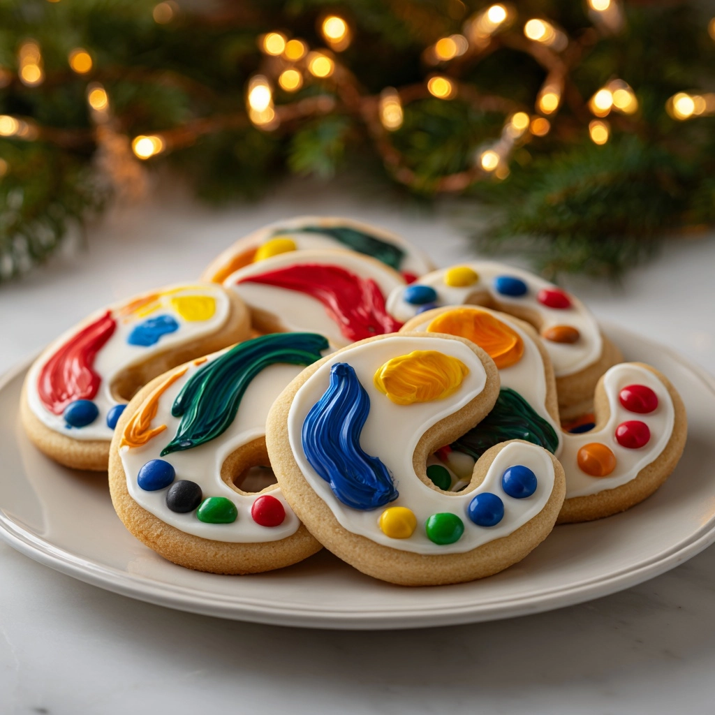 Christmas Lights Royal Icing Sugar Cookies Recipe - Recipe Image