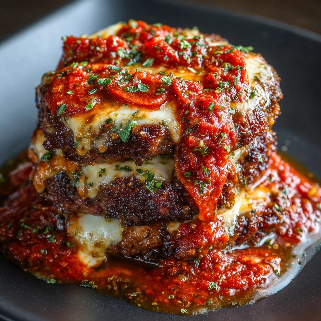 Pizza Burgers Recipe - Recipe Image