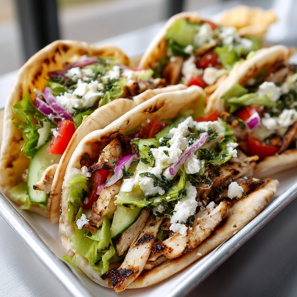 Chicken Pitas Recipe - Recipe Image