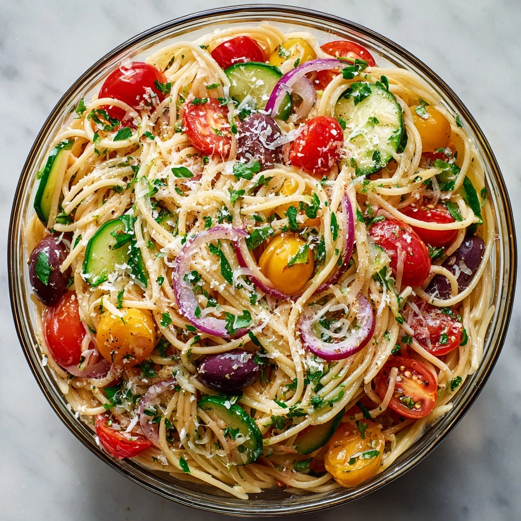 Spaghetti Salad Recipe - Recipe Image