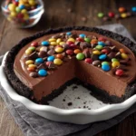 No-Bake Chocolate M&M Pie Recipe