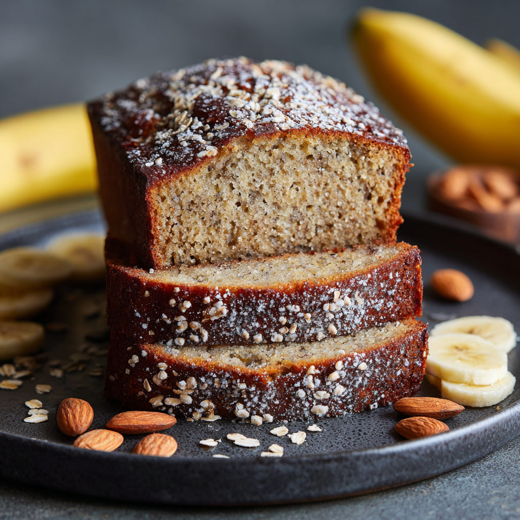 Almond Flour Banana Bread Recipe - Recipe Image