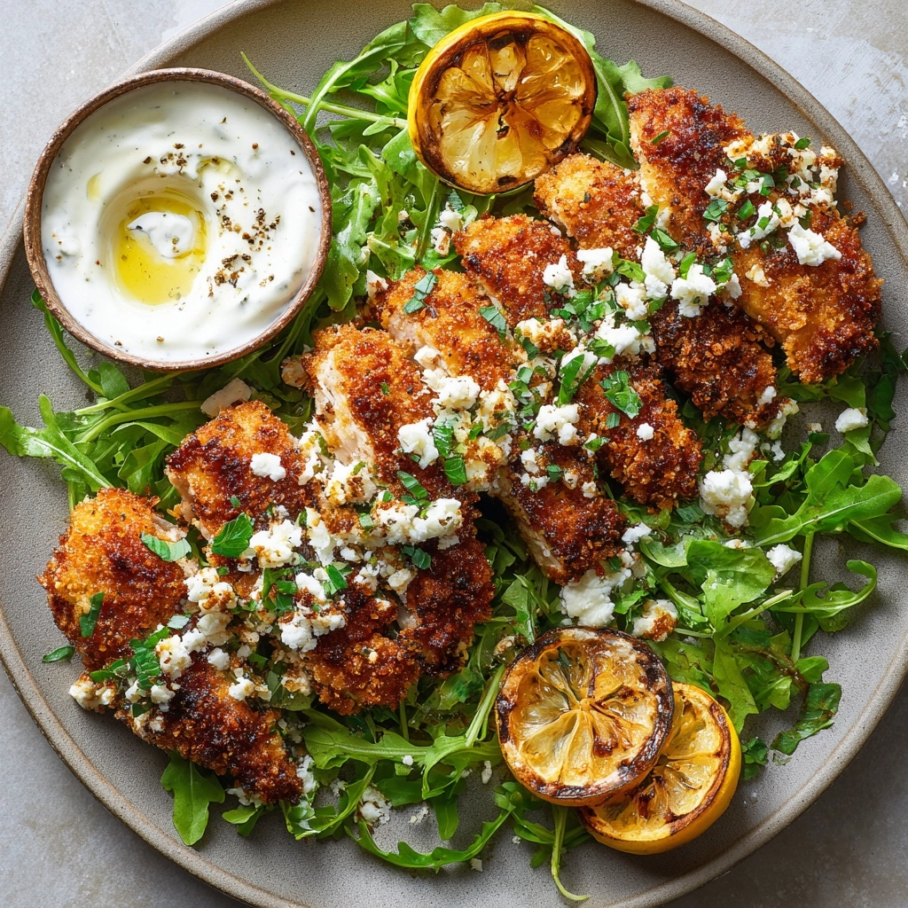 Crispy Hot Honey Feta Chicken Recipe - Recipe Image
