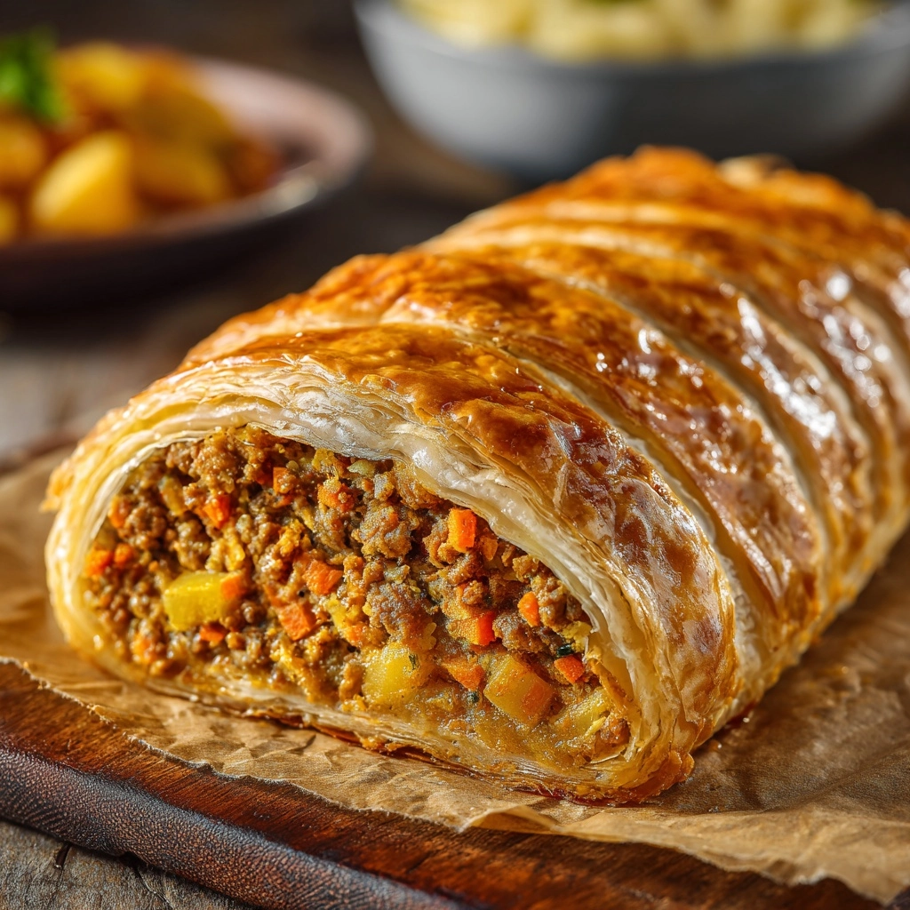 Minced Beef Wellington Recipe - Recipe Image